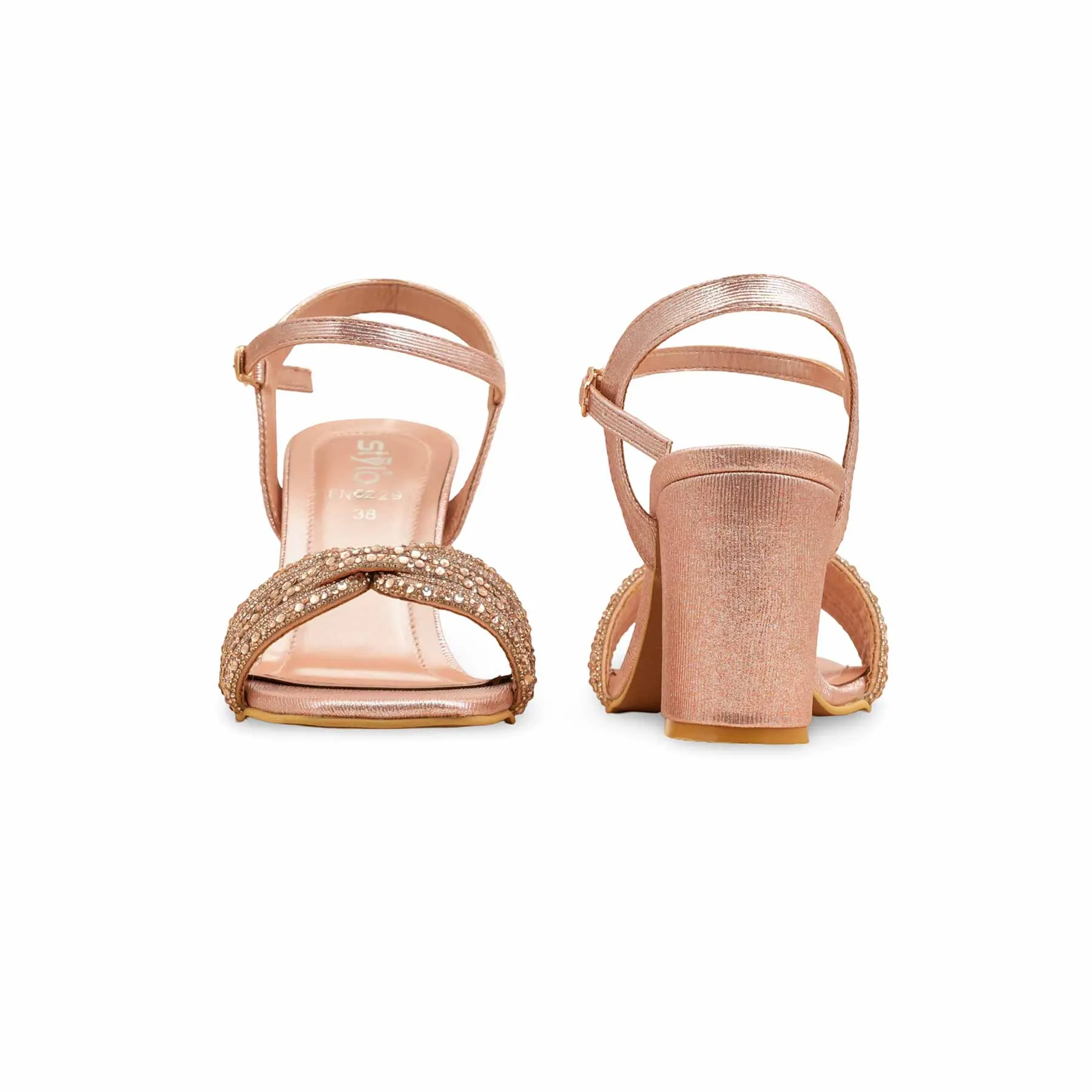 Cutout Style Pink Fancy Sandal For Ladies FN6229
