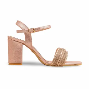 Korean Chic Pink Fancy Sandal For Ladies FN6229