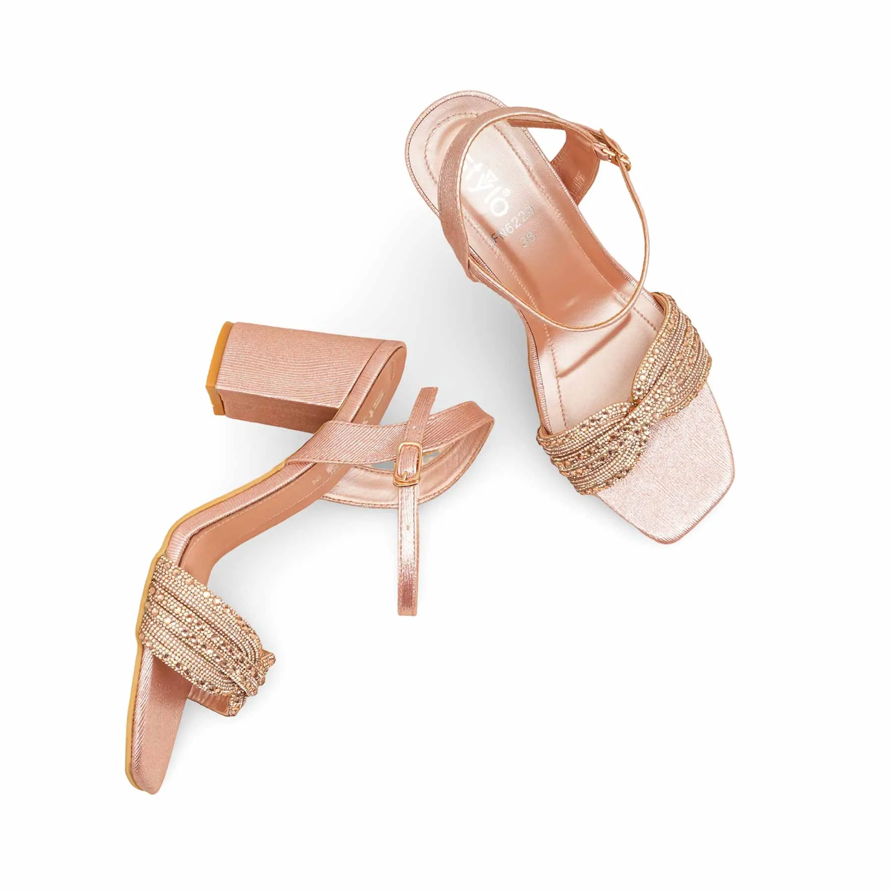 Pink Fancy Sandal For Ladies FN6229 Sharp Silhouette