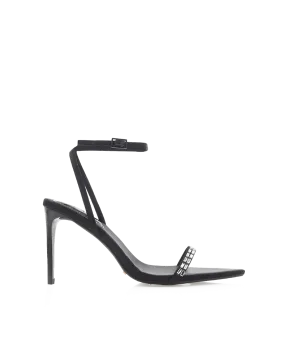 Shopping Glam Runway Glow LEONORA - BLACK SATIN-DIAMANTE