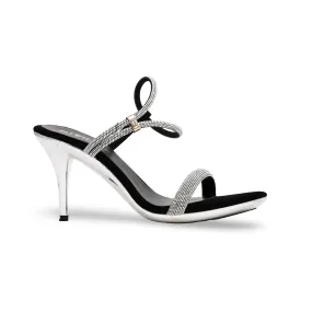 Black Fancy Sandal FN5527 Wedding guest Cafe Vibe