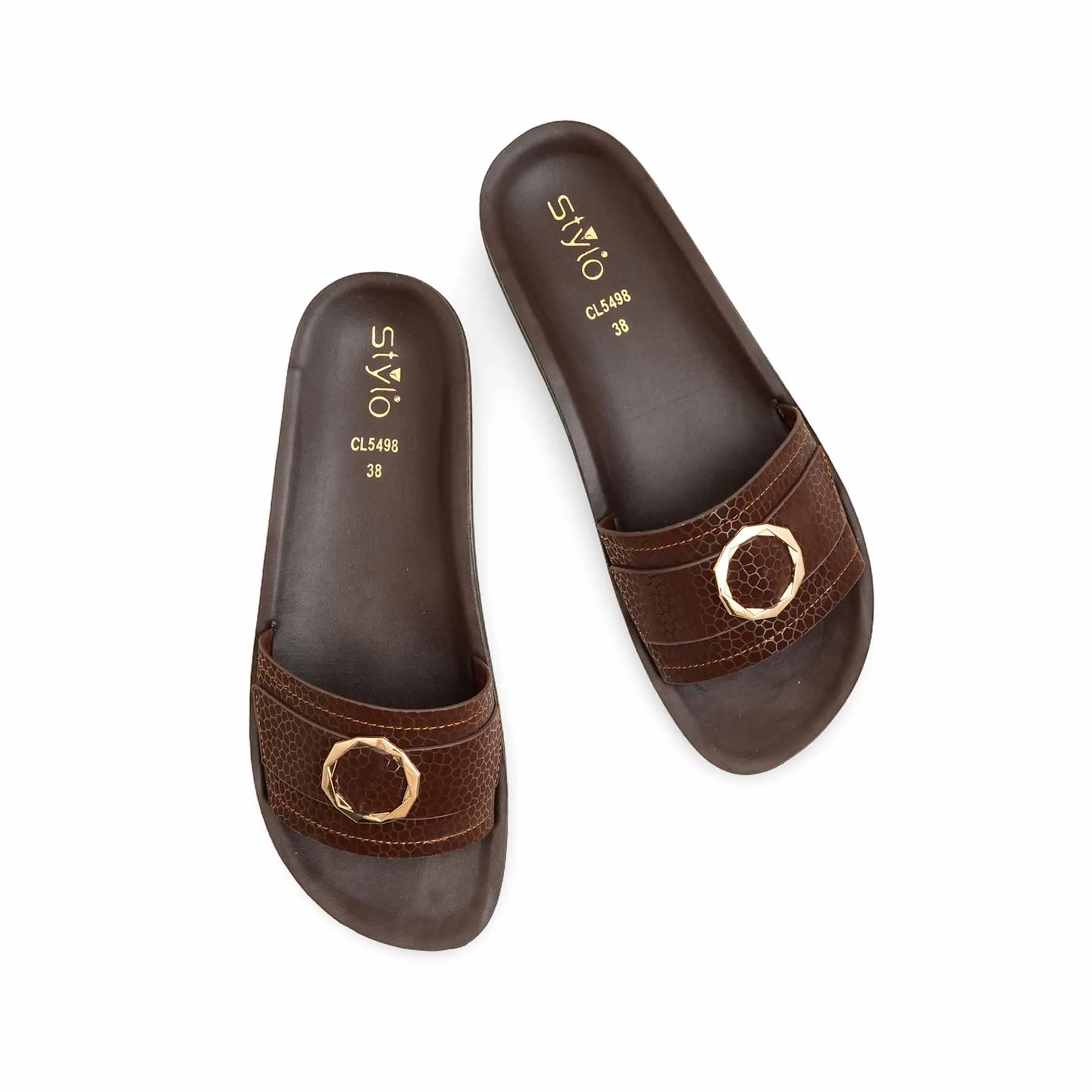 Brown Casual Softy CL5498 Durability Tested Stitching