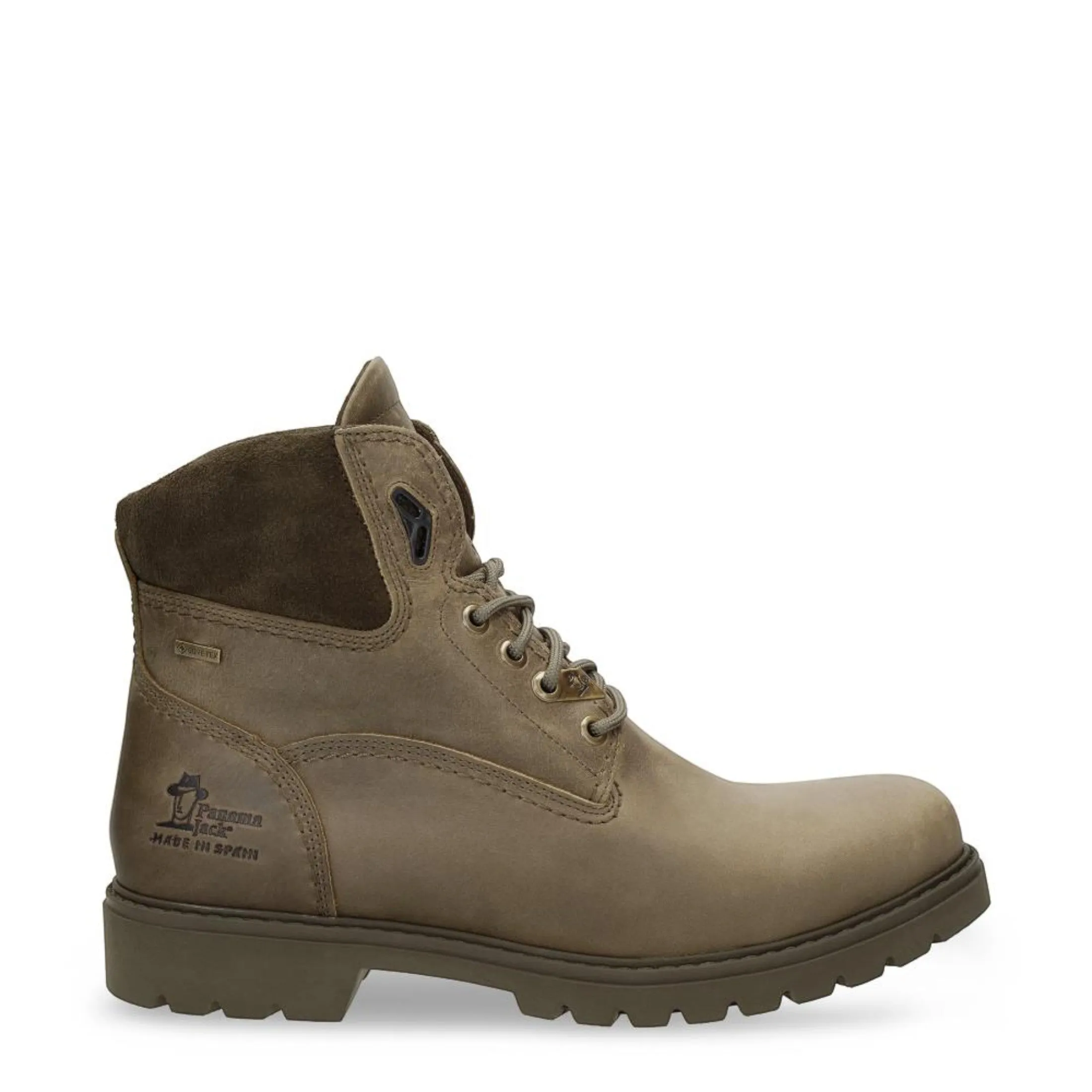 Low Profile All Day Worker Panama Jack Men's Amur GTX C32 Khaki Waterproof Leather Ankle Boots