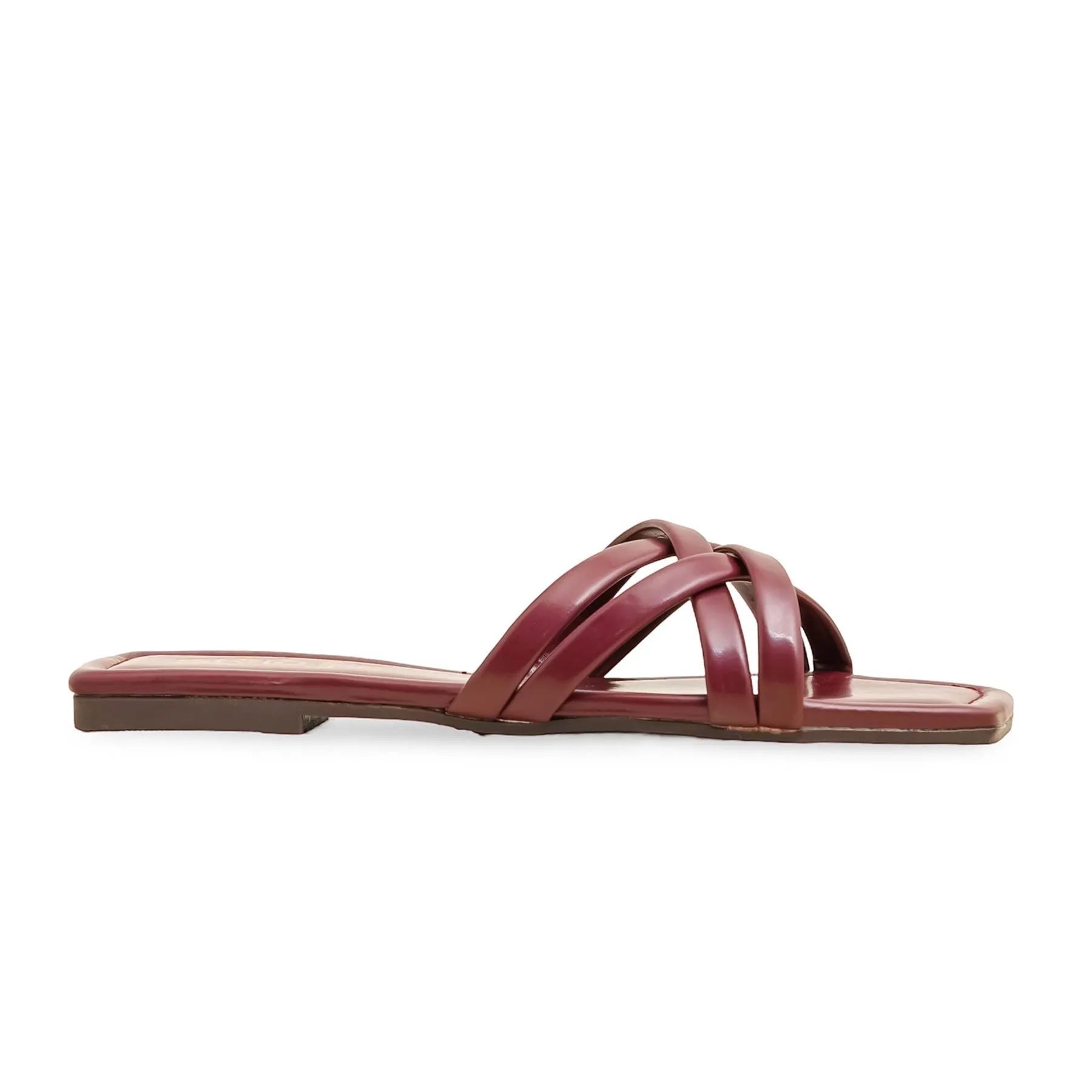 Maroon Casual Slipper CL2092 Shop Lane Mule Mode