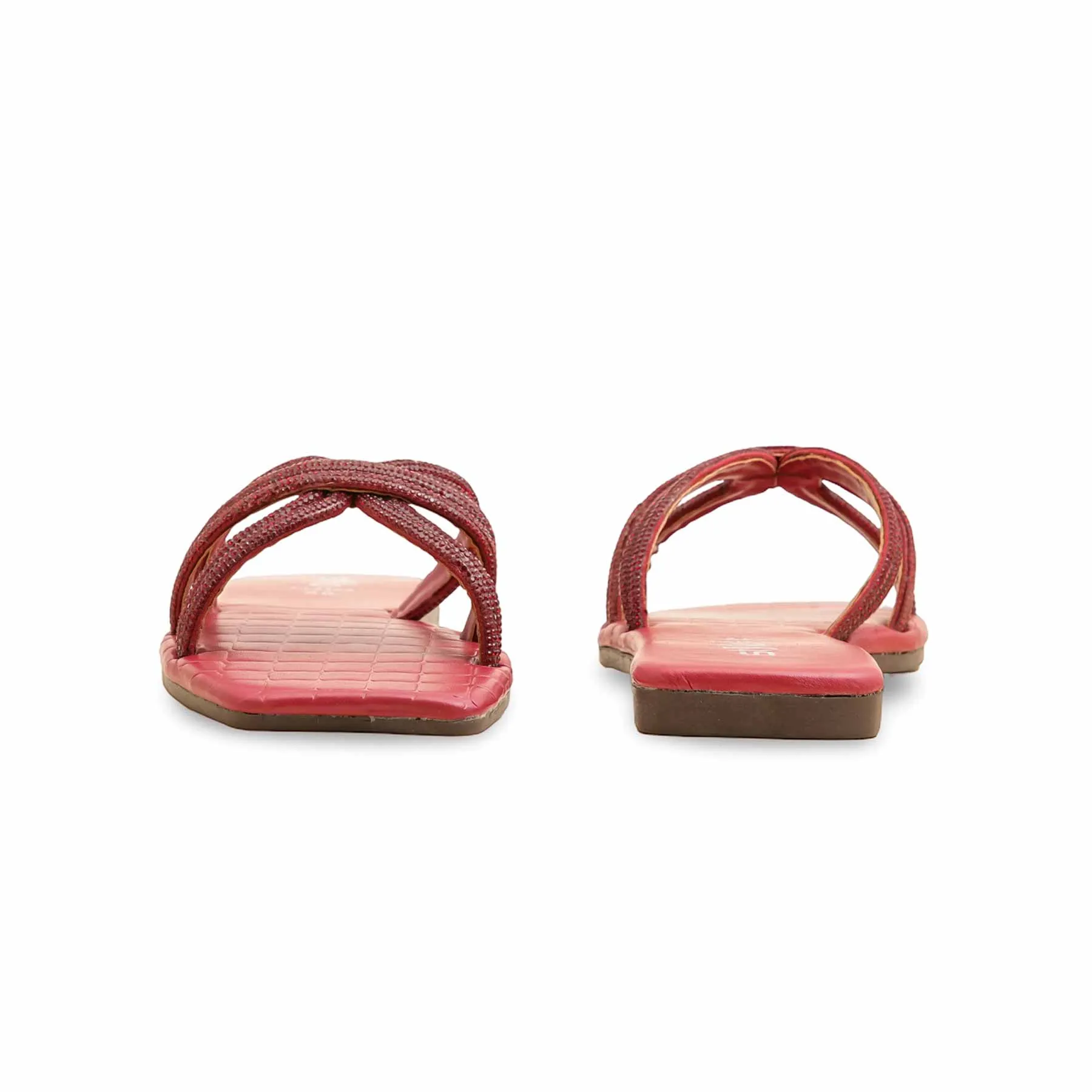 Maroon Casual Slipper CL2102 Velvet Touch Yoga Glow