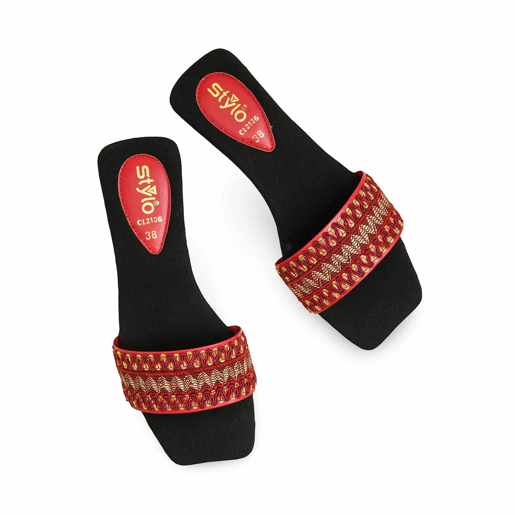 Maroon Casual Slipper CL2136 Cliff Step Removable