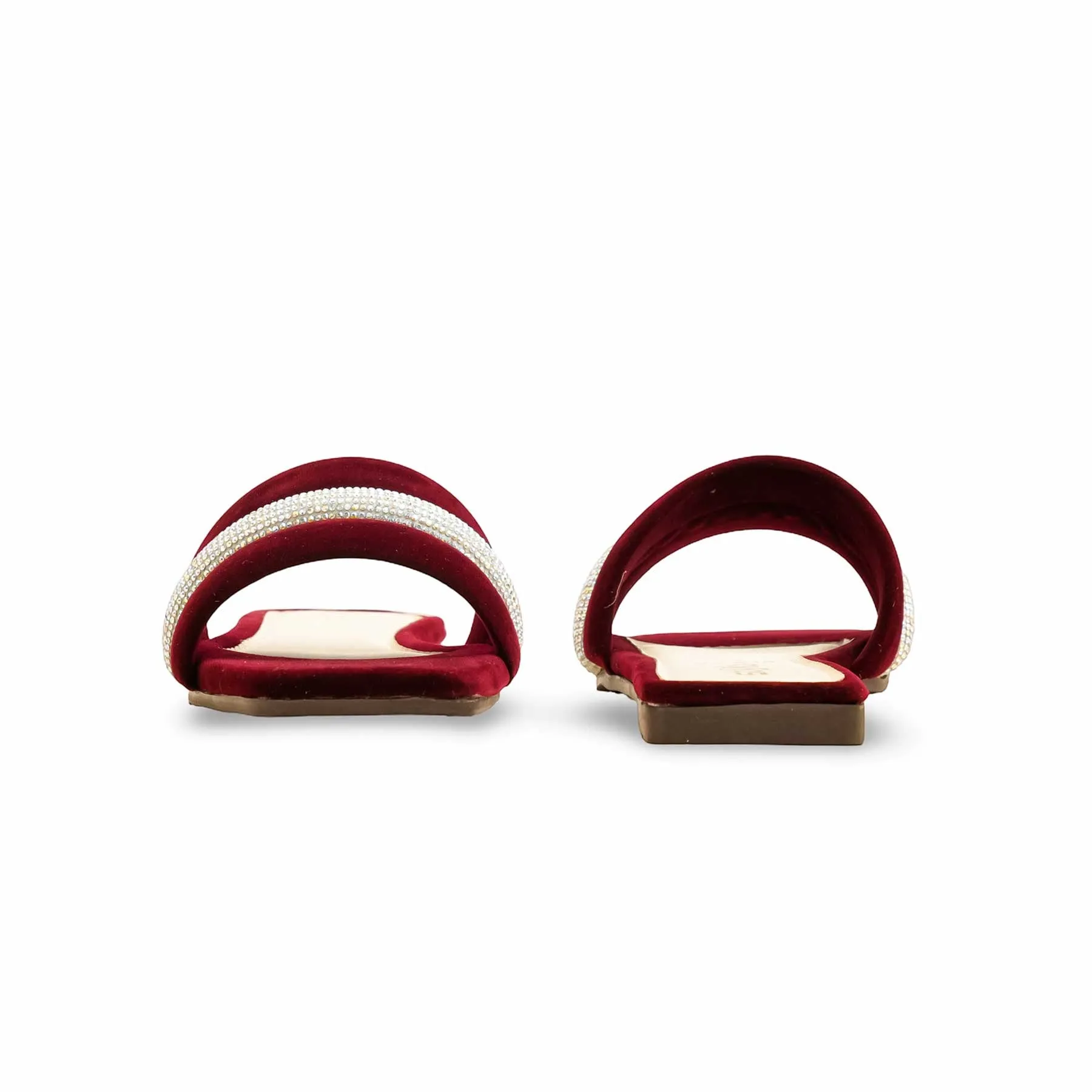 Friend Glow Maroon Casual Slipper For Ladies CL2100