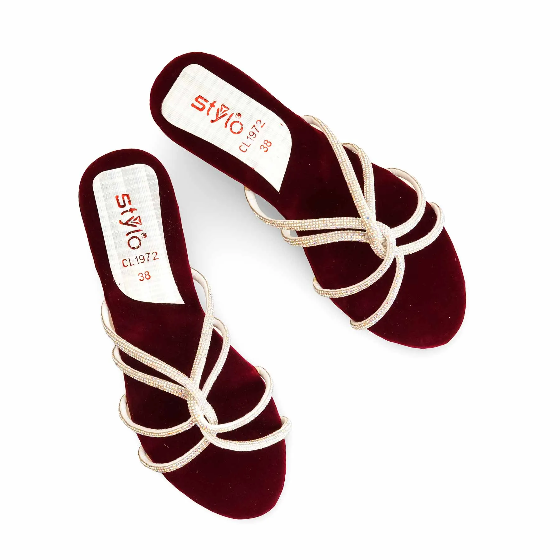 Breathable Trend Comfort Design Maroon Casual Slipper For Women CL1972