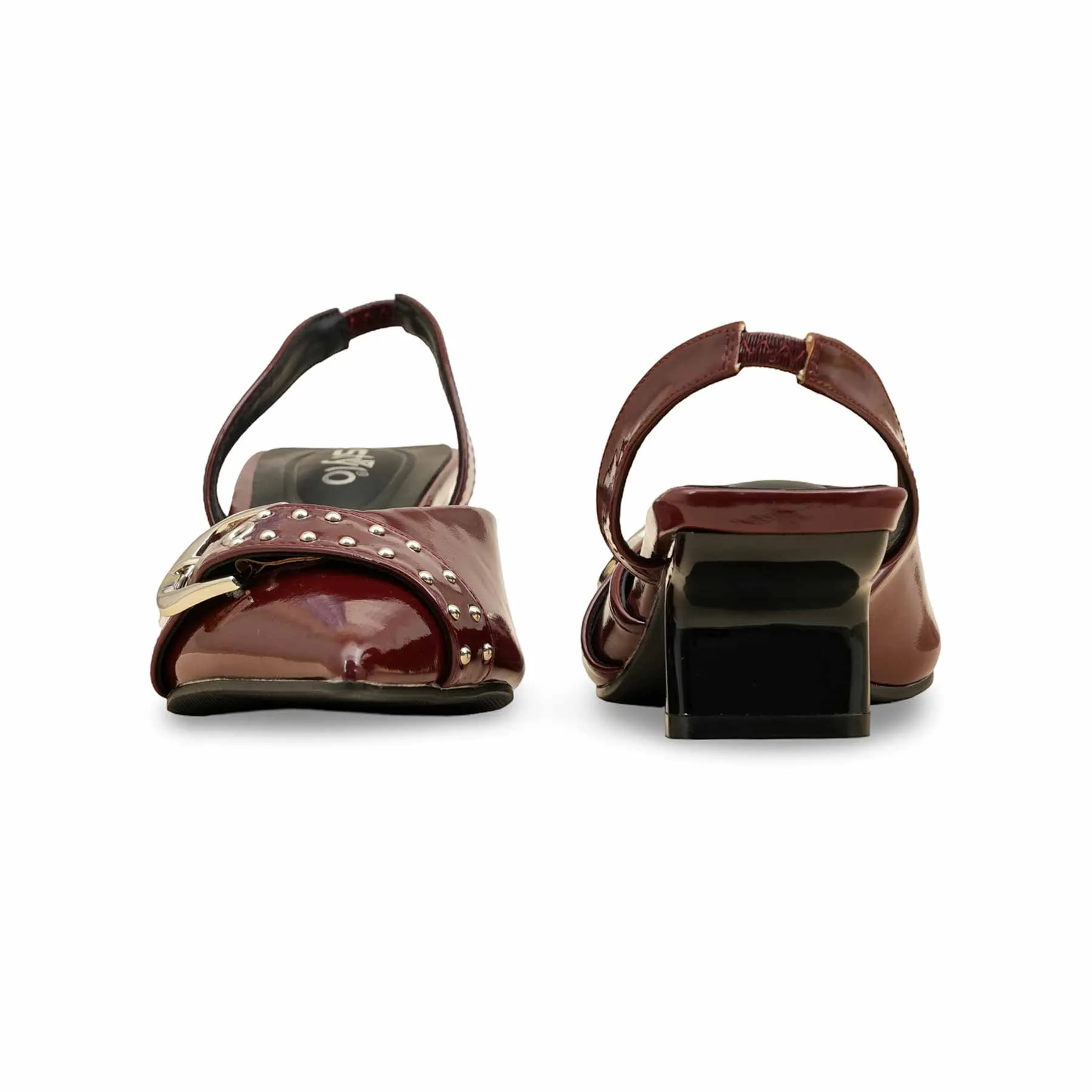 Maroon Fancy Bridal Back Open WN5441 Quick Glam Minimal Glow