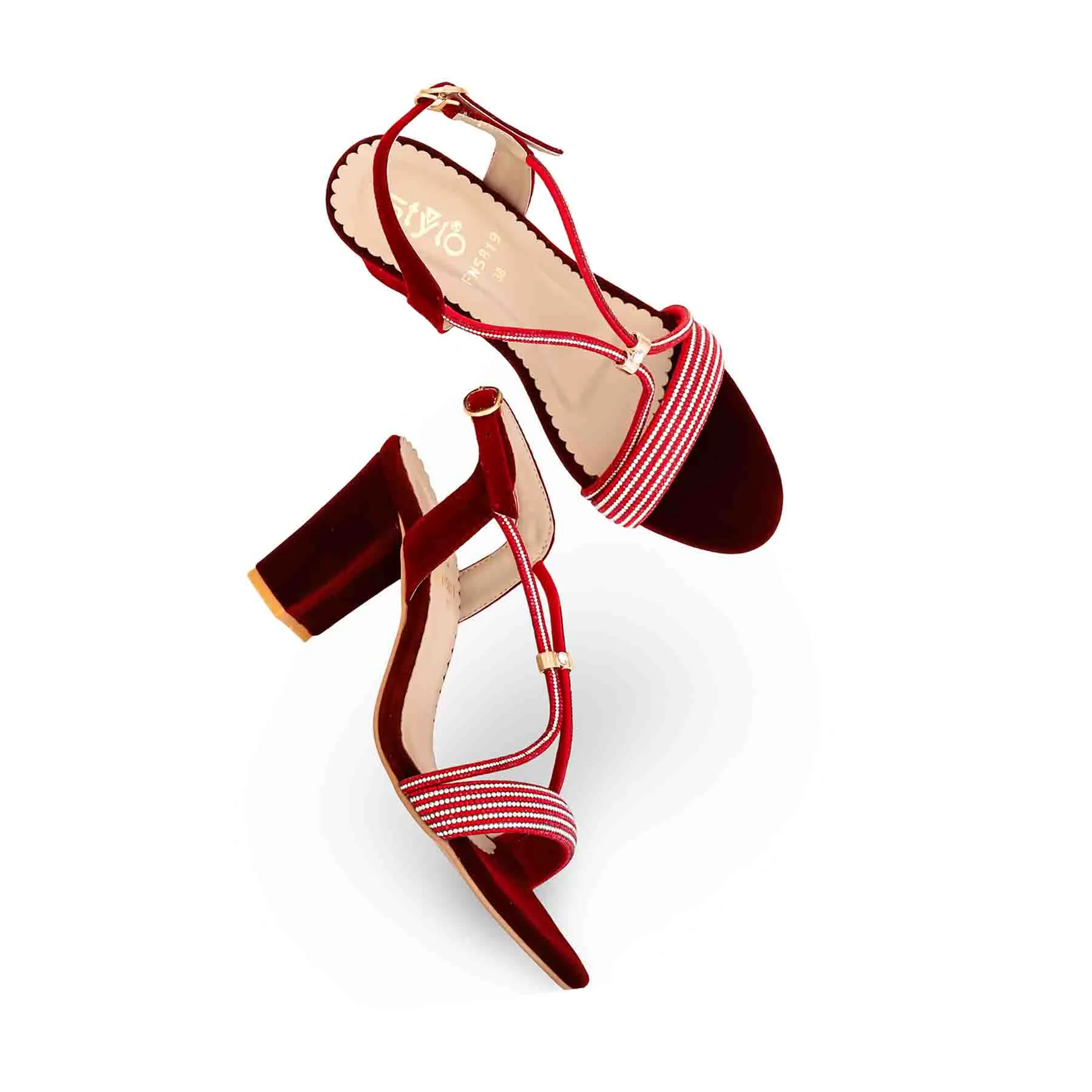 Maroon Fancy Sandal FN5819 Fashion Sandals