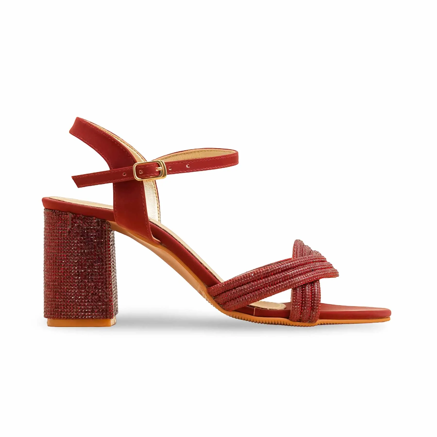 Maroon Fancy Sandal FN6173 Alluring Design Night Glow