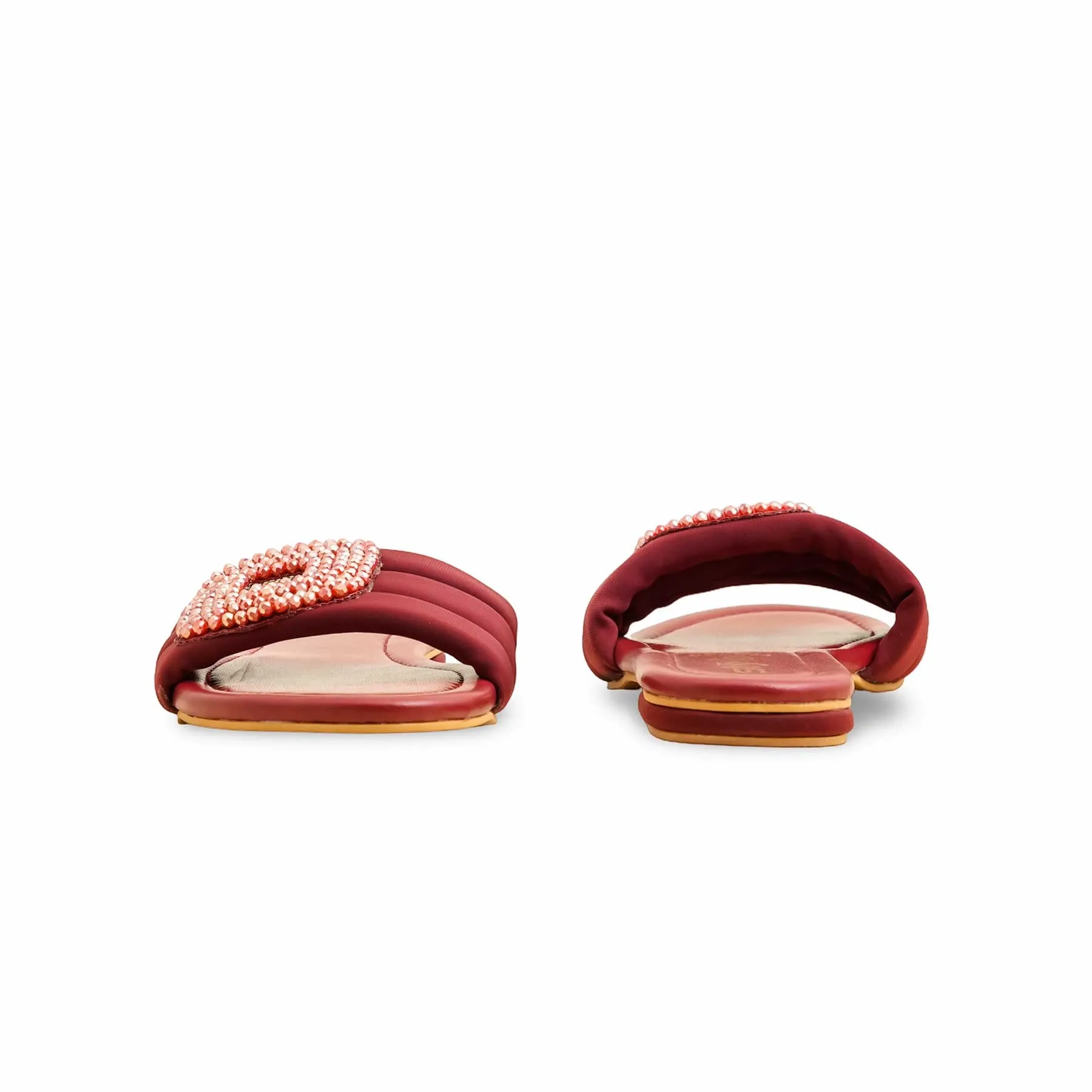 Bloom Mood Family Time Maroon Formal Slipper For Ladies FR8398