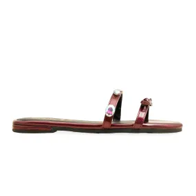 Coral Glow Maroon Formal Slipper FR8416