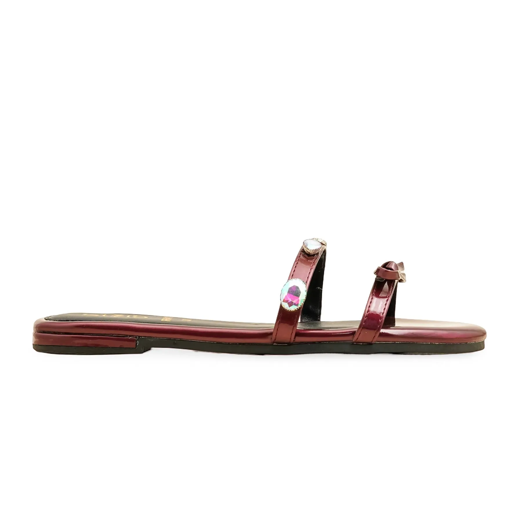 Coral Glow Maroon Formal Slipper FR8416