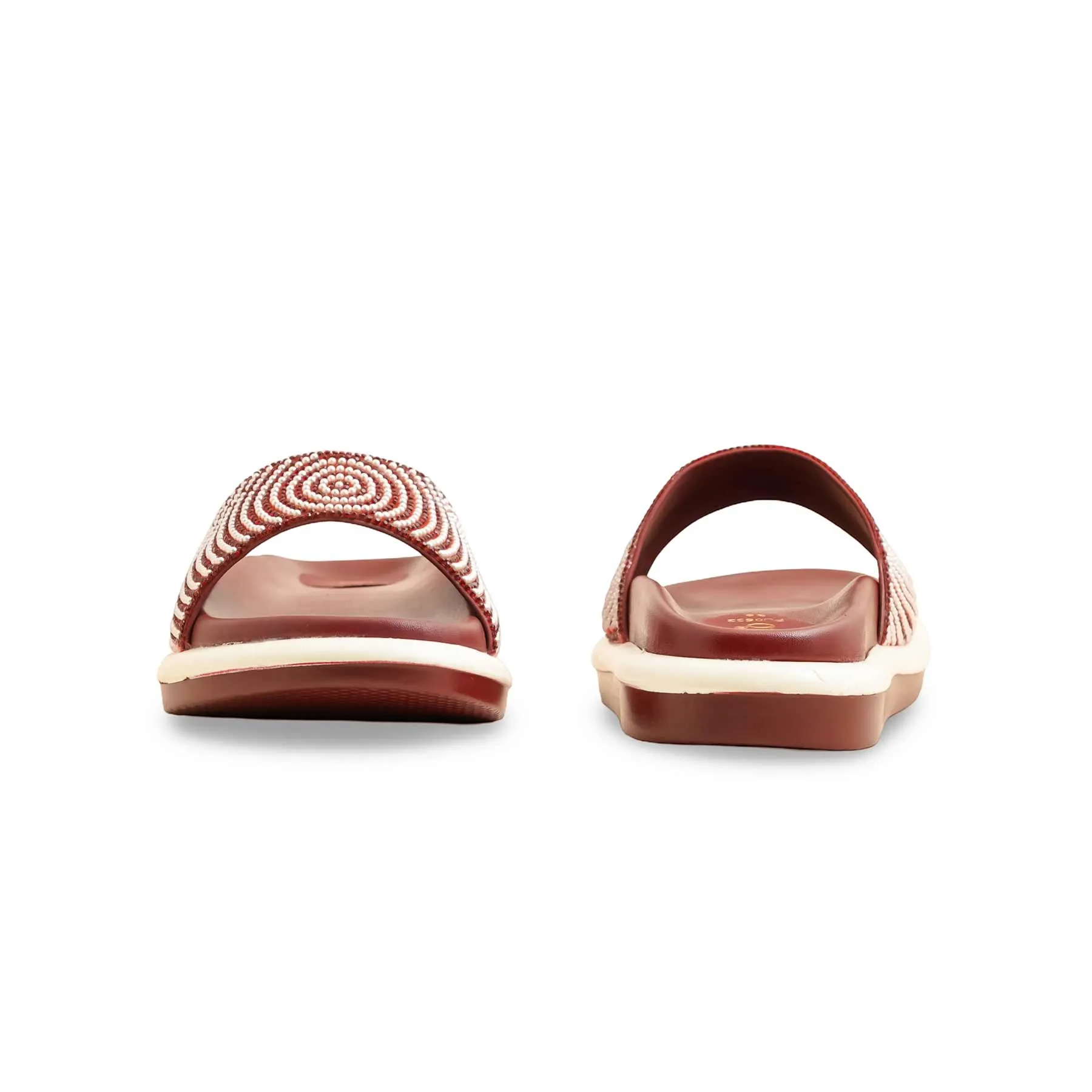 Maroon Formal Slipper PU0532 Media Day Ferry Step