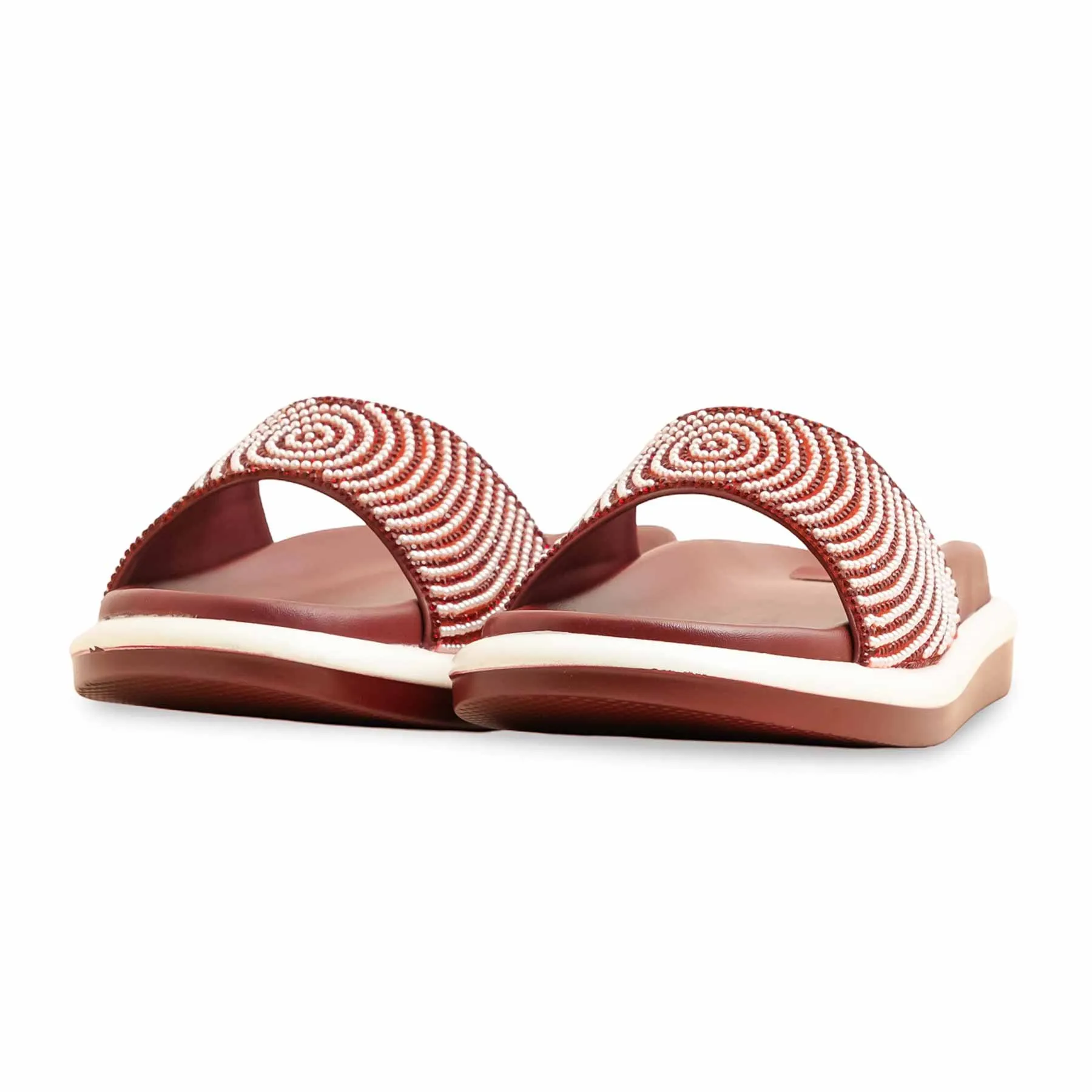 Maroon Formal Slipper PU0532 Party Glow urban scene