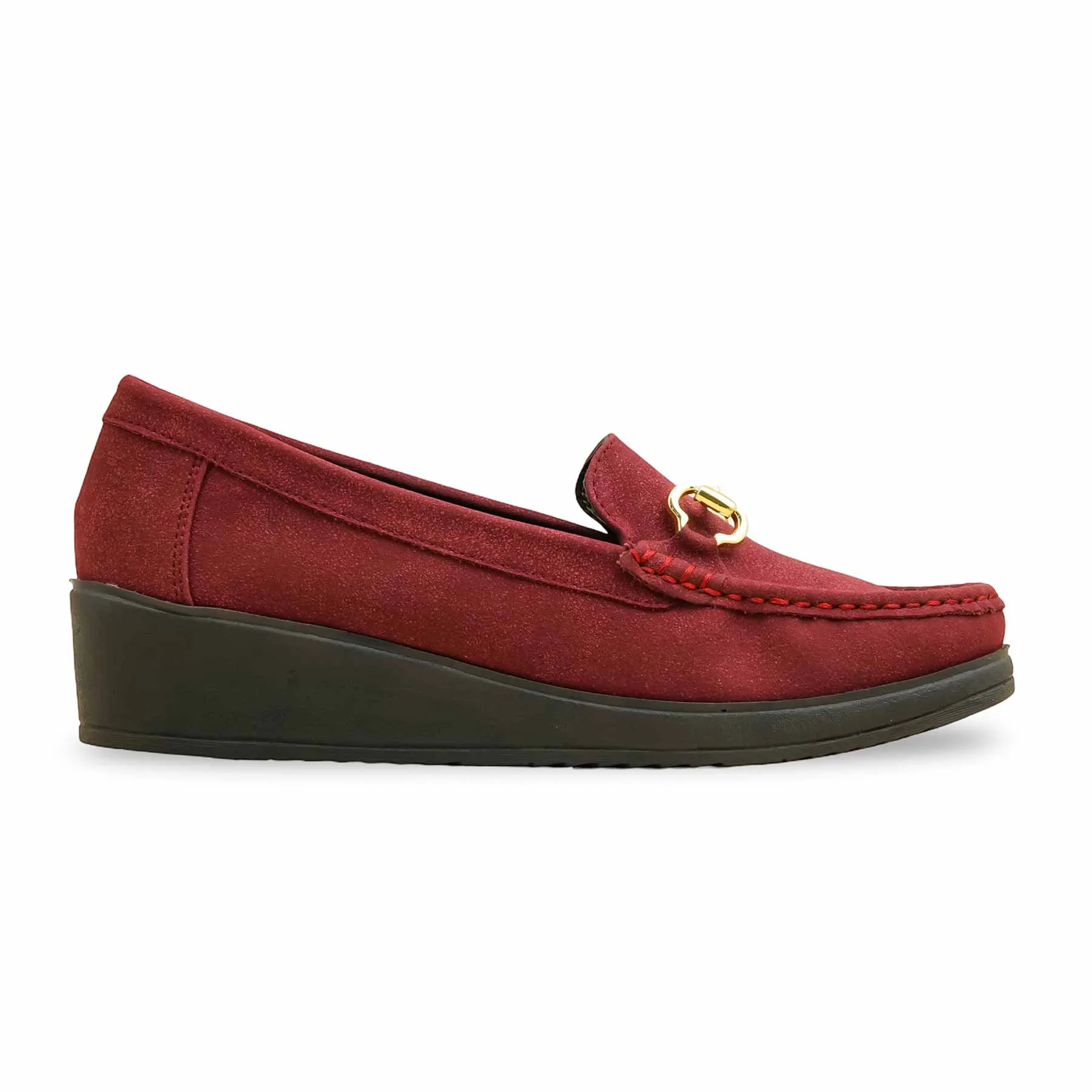 Maroon Moccasin For Ladies WN4529 Sunny Day Trail Run