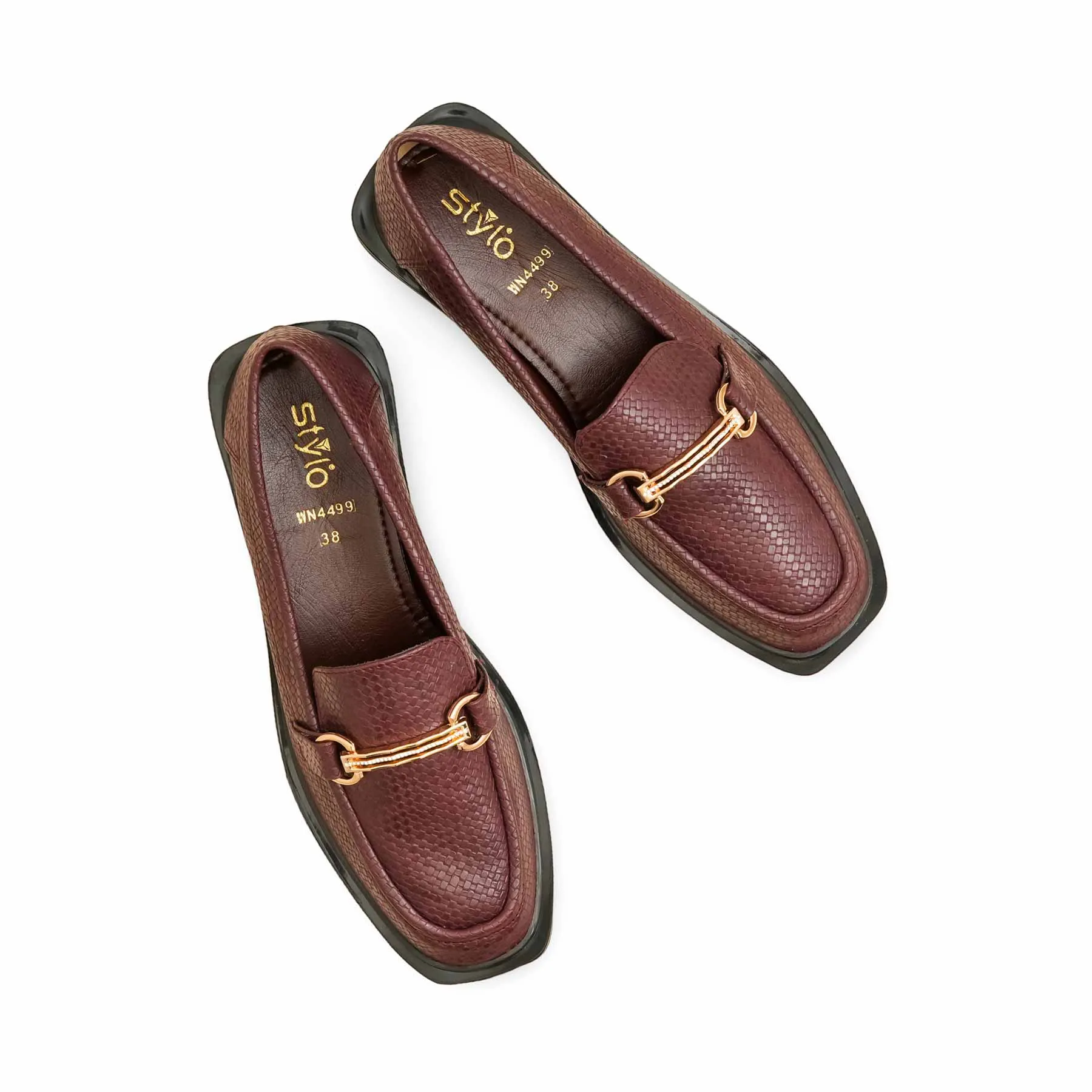 Evening Footwear Maroon Moccasin WN4499