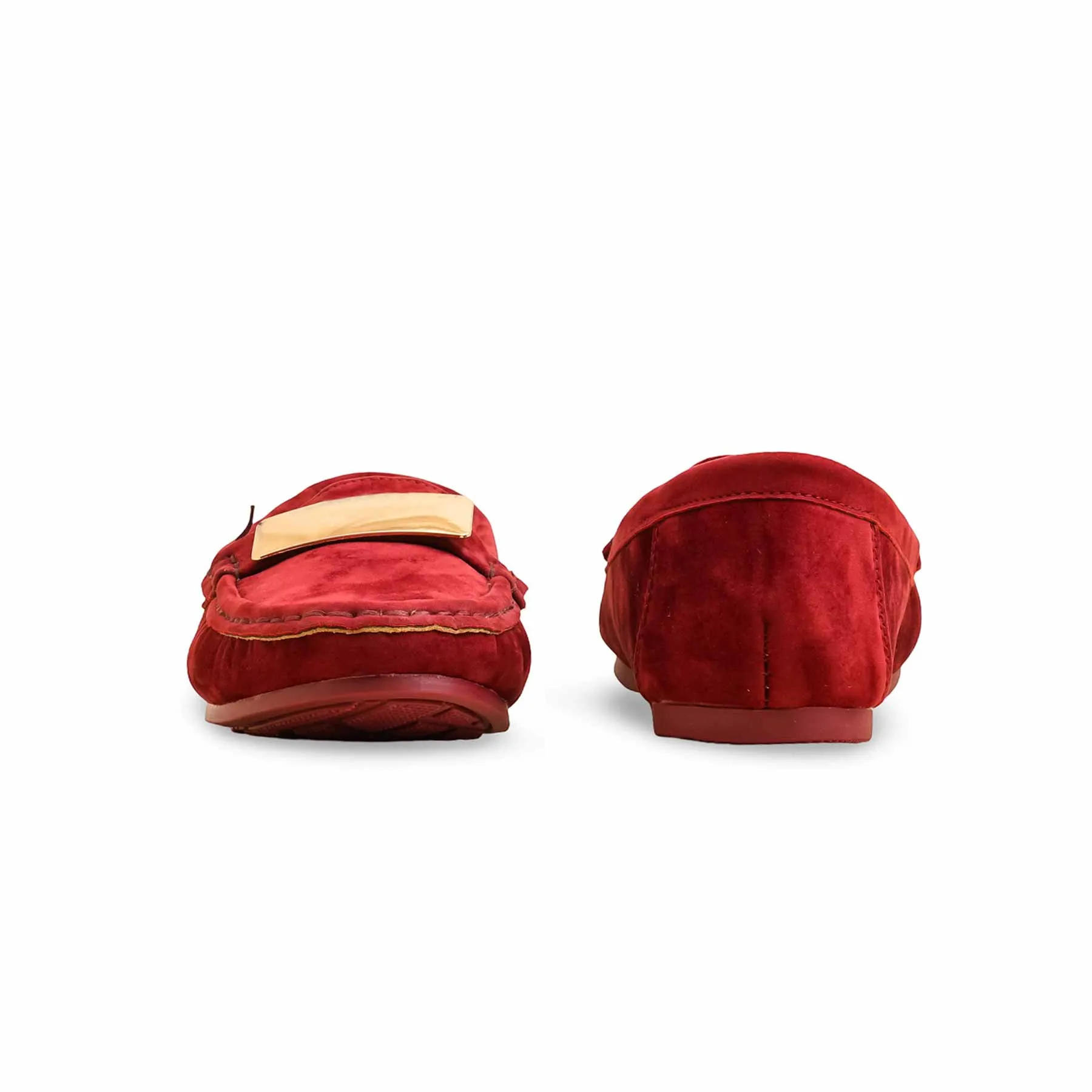 Fashion Comfort Shoes Drink Night Maroon Moccasin WN4509