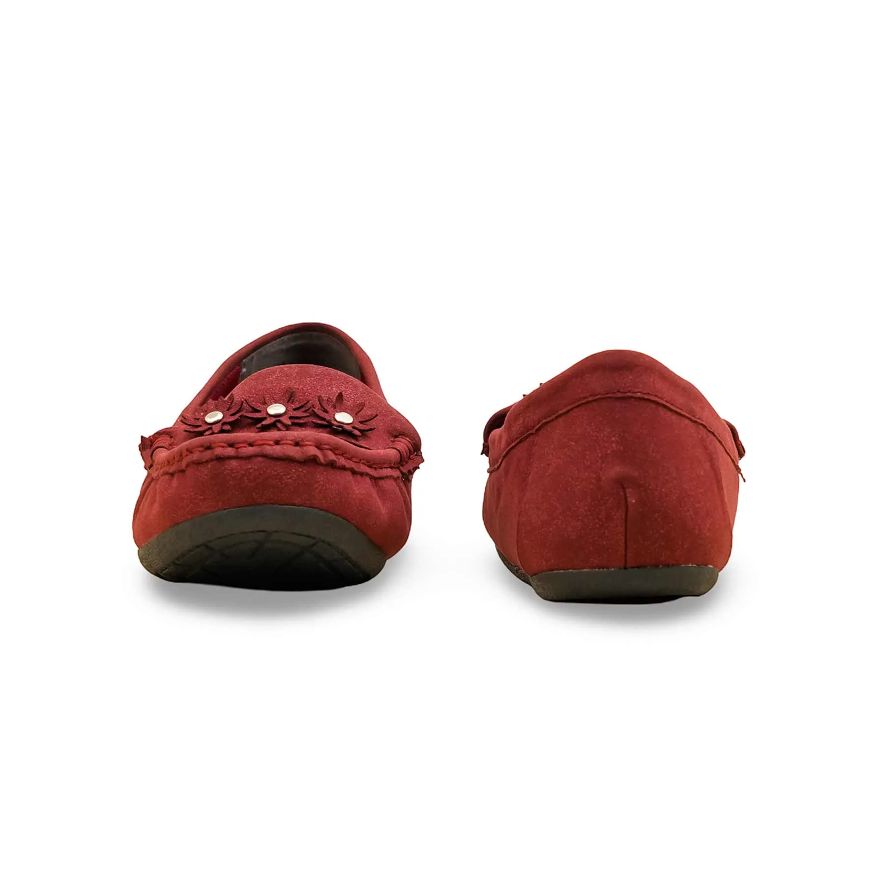 Maroon Women Moccasin WN4489 Pot Path