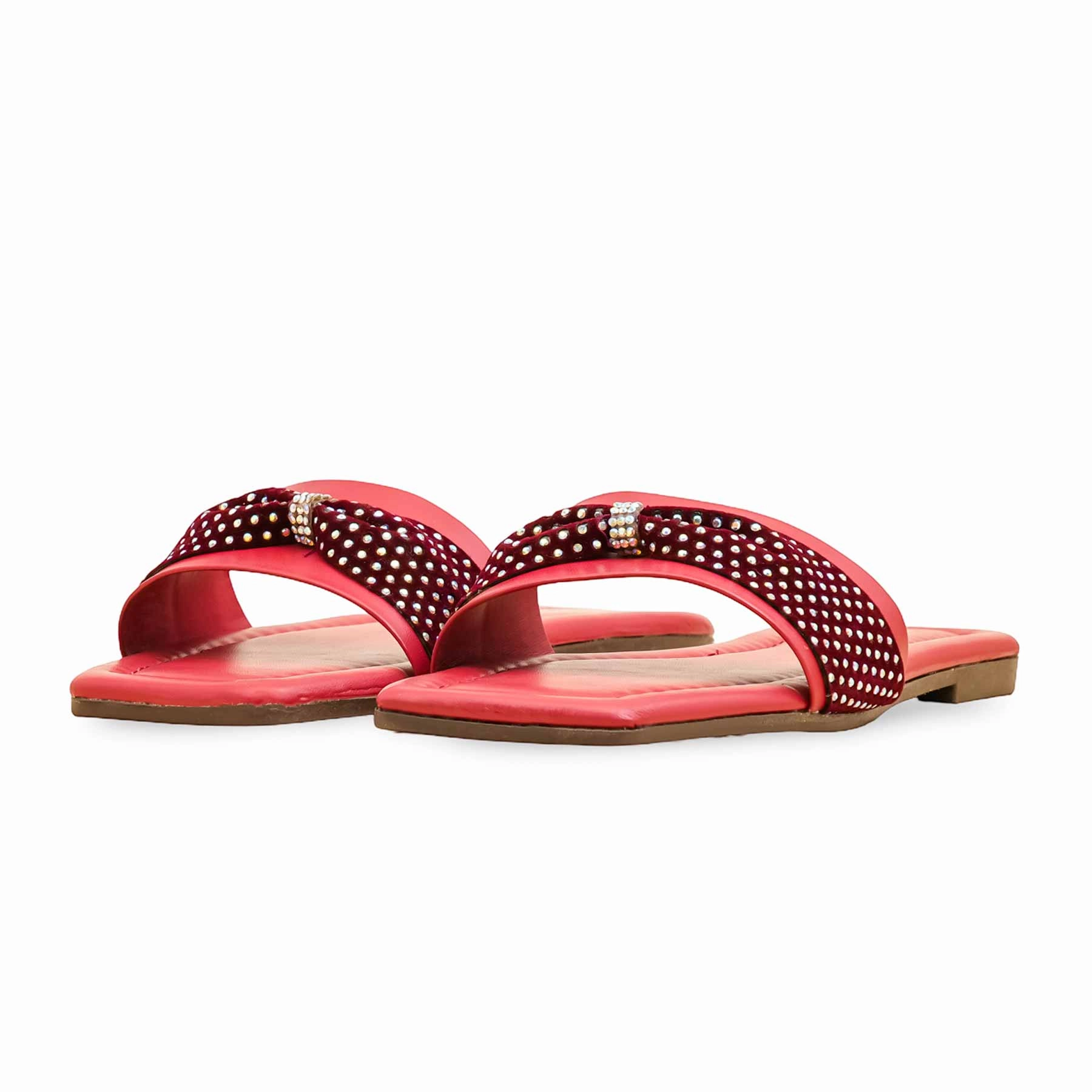 Maroon Casual Slipper For Ladies CL2106 Drink Night