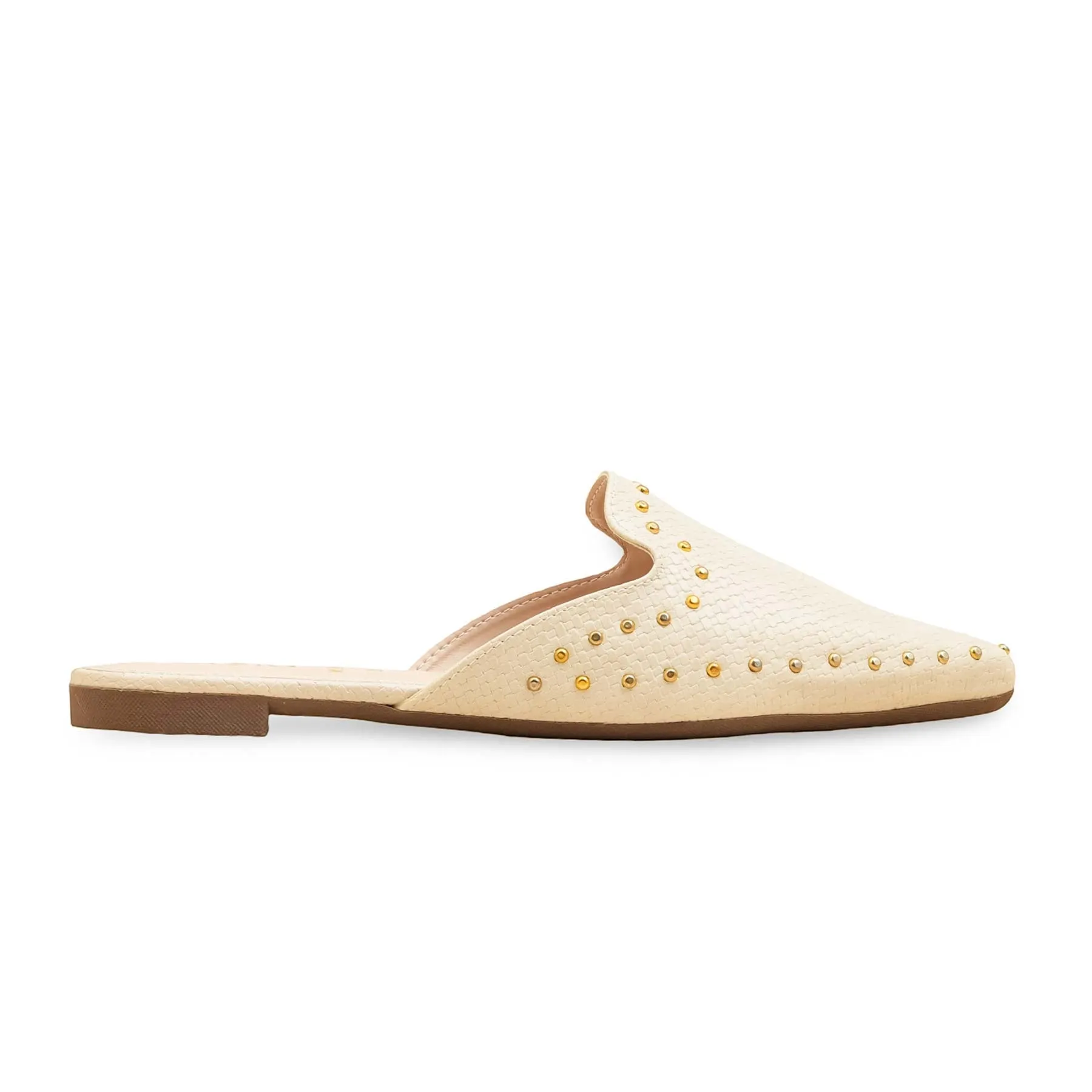 Unique Look Soft Insole Beige Back Open For Women WN5488