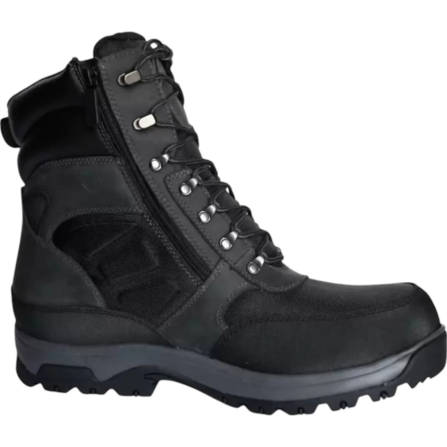 Men's 8000 Works Ubal Side-Zip 400G Insulated Boots In Black High Traction Urban Commute