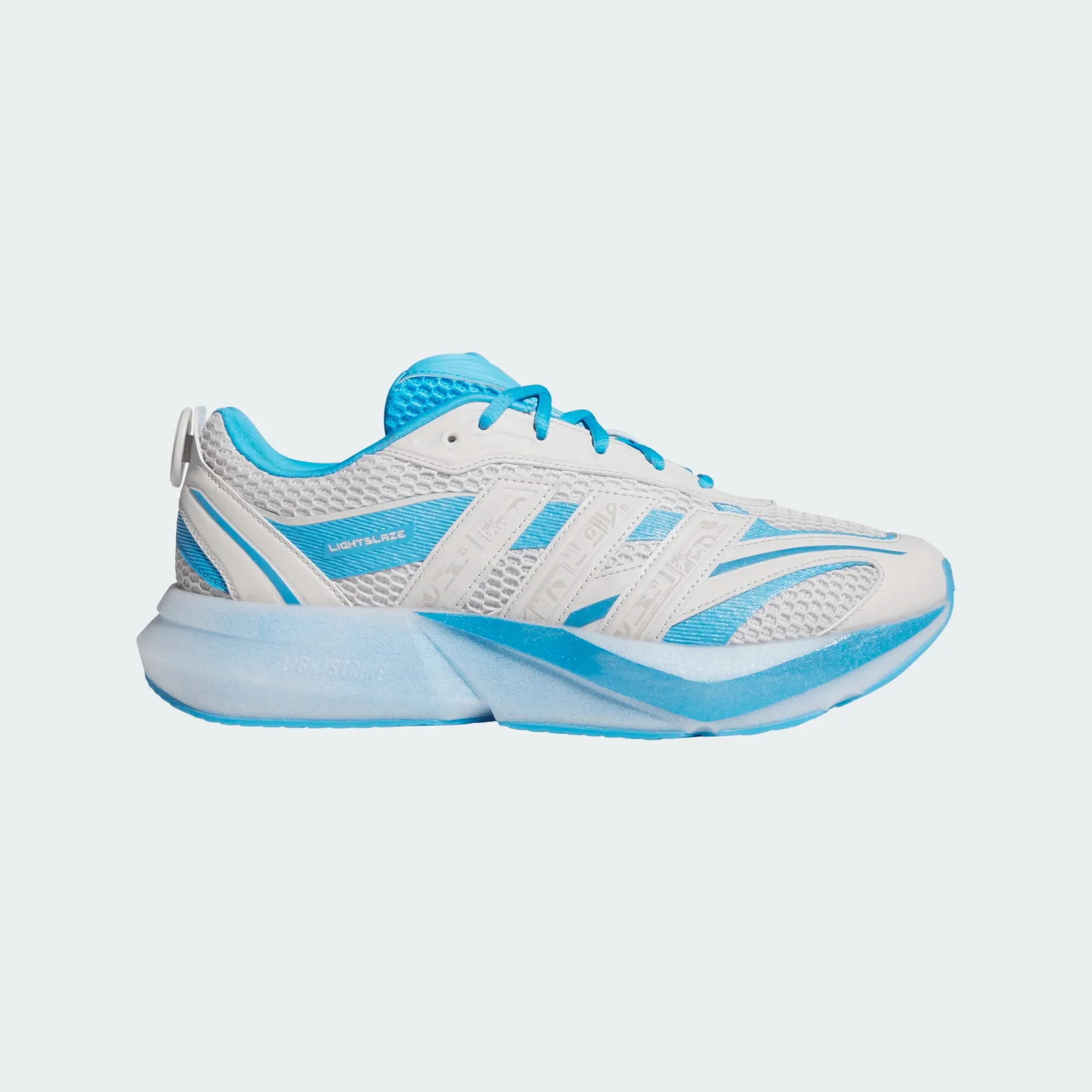 Open Mesh mens adidas lightblaze glow (blue/white)