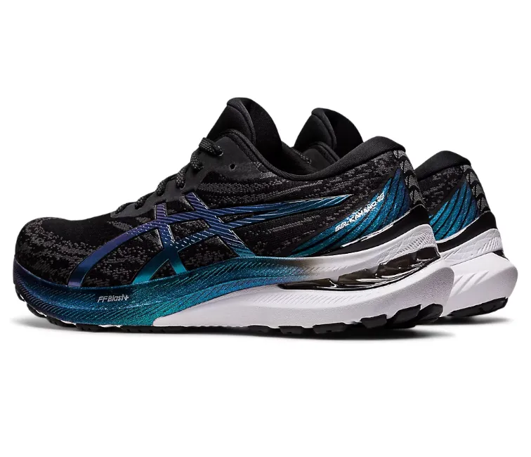 Men's Asics Gel-Kayano 29 Platinum (Black/Blue) Padded Fit Sophisticated piece