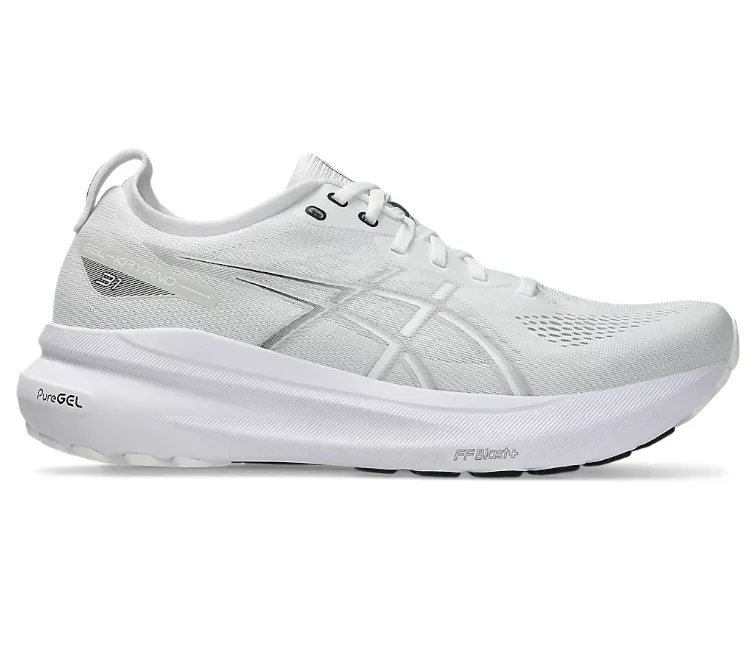 Mens Asics Gel Kayano 31 (White/Concrete) Comfortable Movement Foot Relax