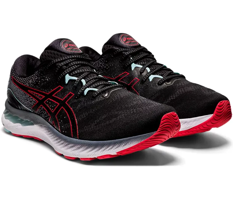Men's Asics Gel Nimbus 23 (Black/Electric Red) No Bulk