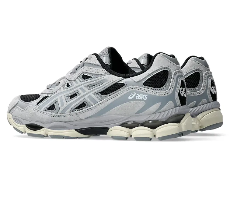 Enhanced silhouette Long Time Wear Mens Asics Gel NYC (Black/Piedmont Grey)