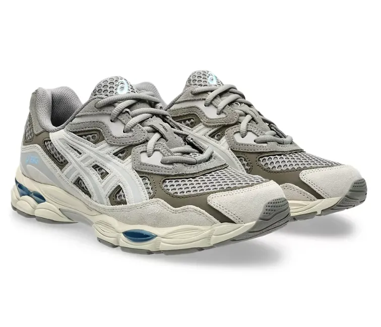 Torsional Stability Feature Men's Asics Gel NYC (Steeple Grey/Cream)