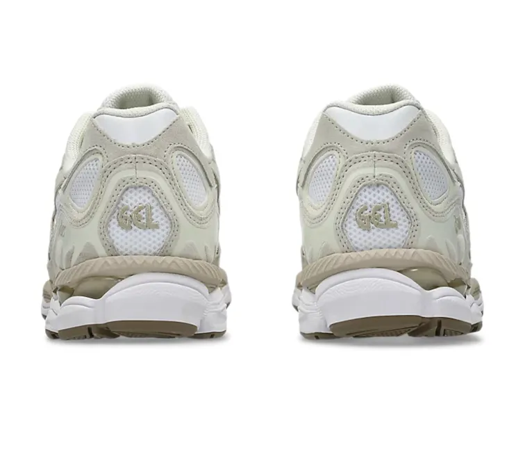 Men's Asics Gel NYC (White/Cream) Distinctive flair Athletic Sneakers