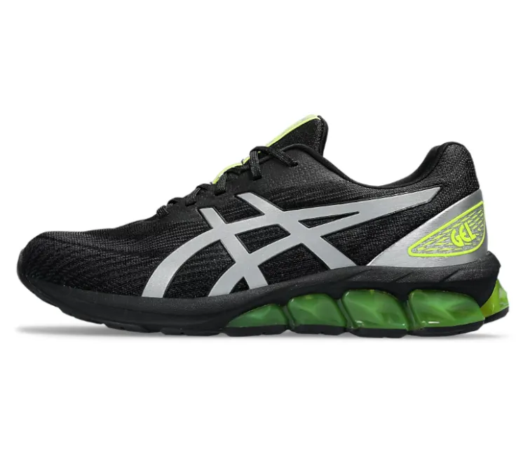 Men's Asics Gel-Quantum 180 7 (Black/Pure Silver) Rubberized Outsole Cloud Support
