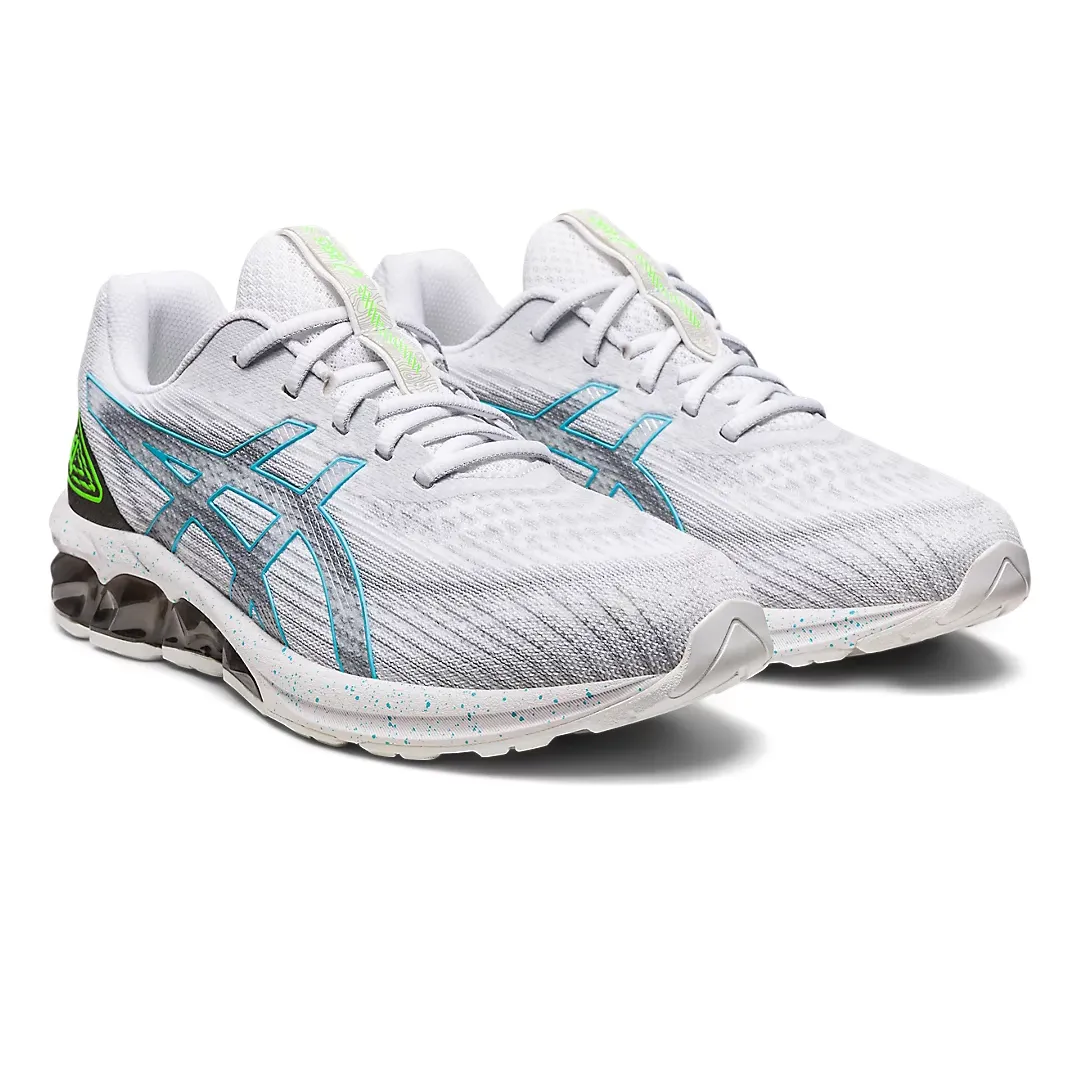 Perforated Vamp Lockdown Lacing System Men's Asics Gel-Quantum 180 7 (White/Gunmetal)