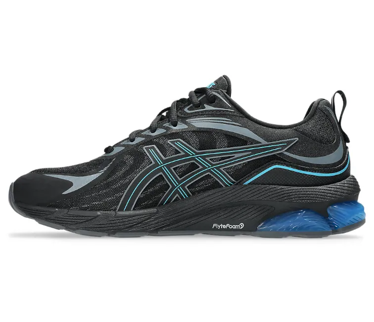 Wide Footbed Men's Asics Gel Quantum 180 8 (Black/Digital Aqua)