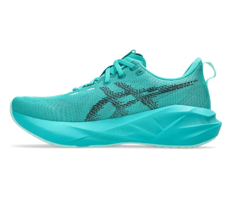 Men's Asics Novablast 5 (Wave Teal) Zip Closure Ultra Cushioned Midsole