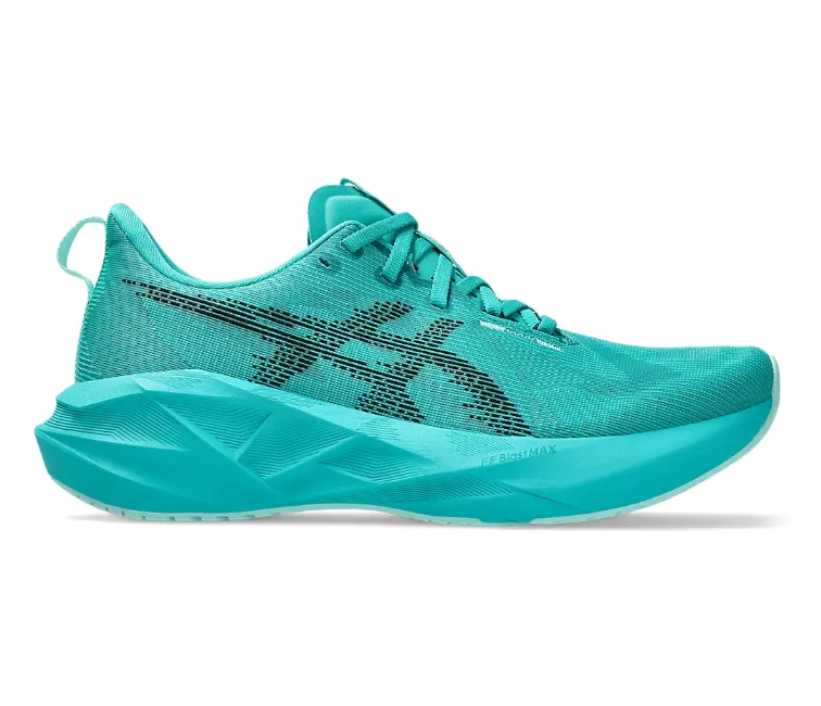 Men's Asics Novablast 5 (Wave Teal) Knit Upper Material