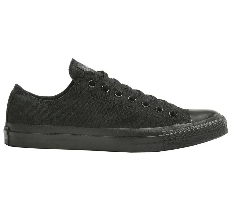 Anti Torsion Stability Durable Mesh Men's Converse Chuck Taylor Low (Triple Black)