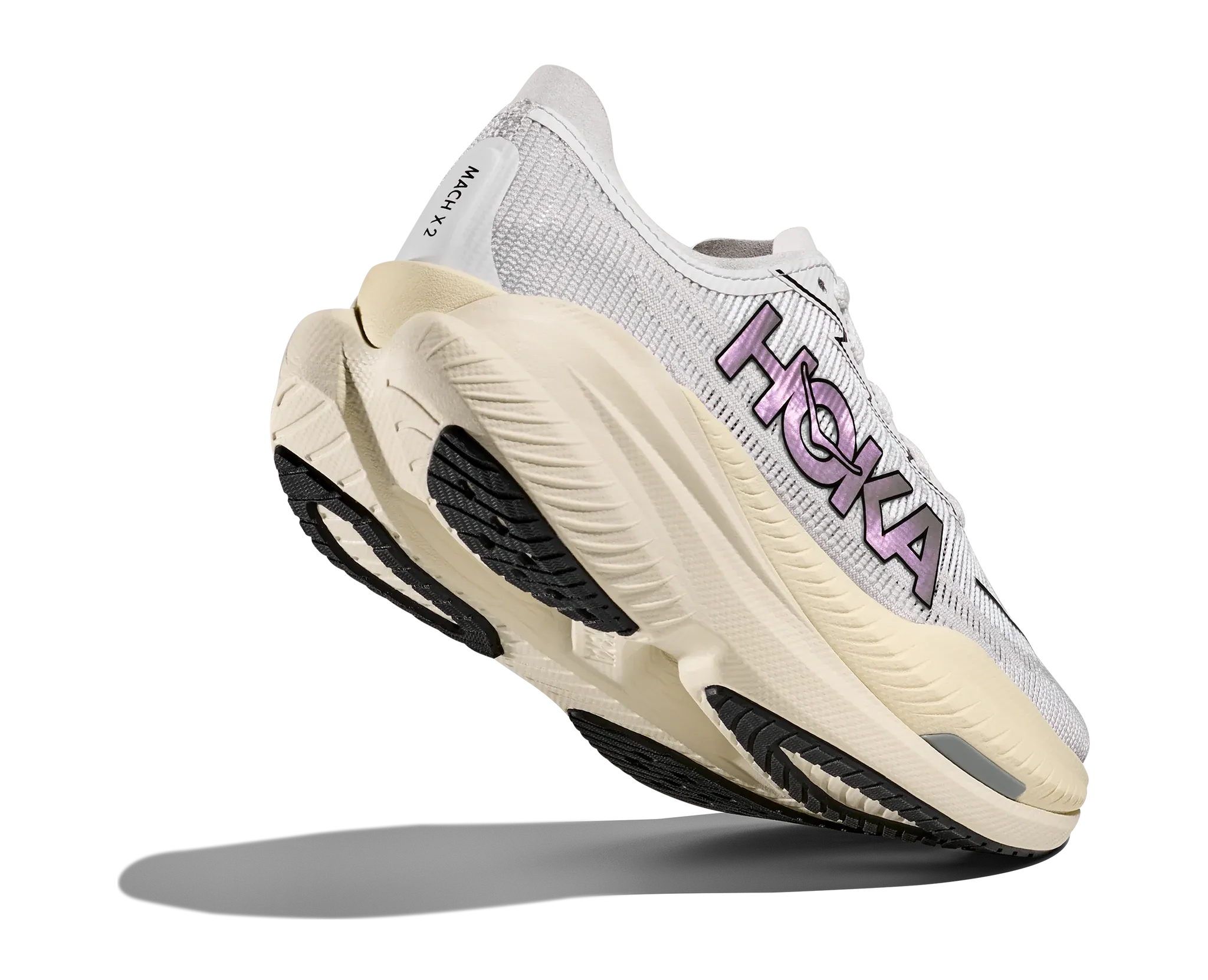 mens hoka mach x 2 (white/grey) Zen Style