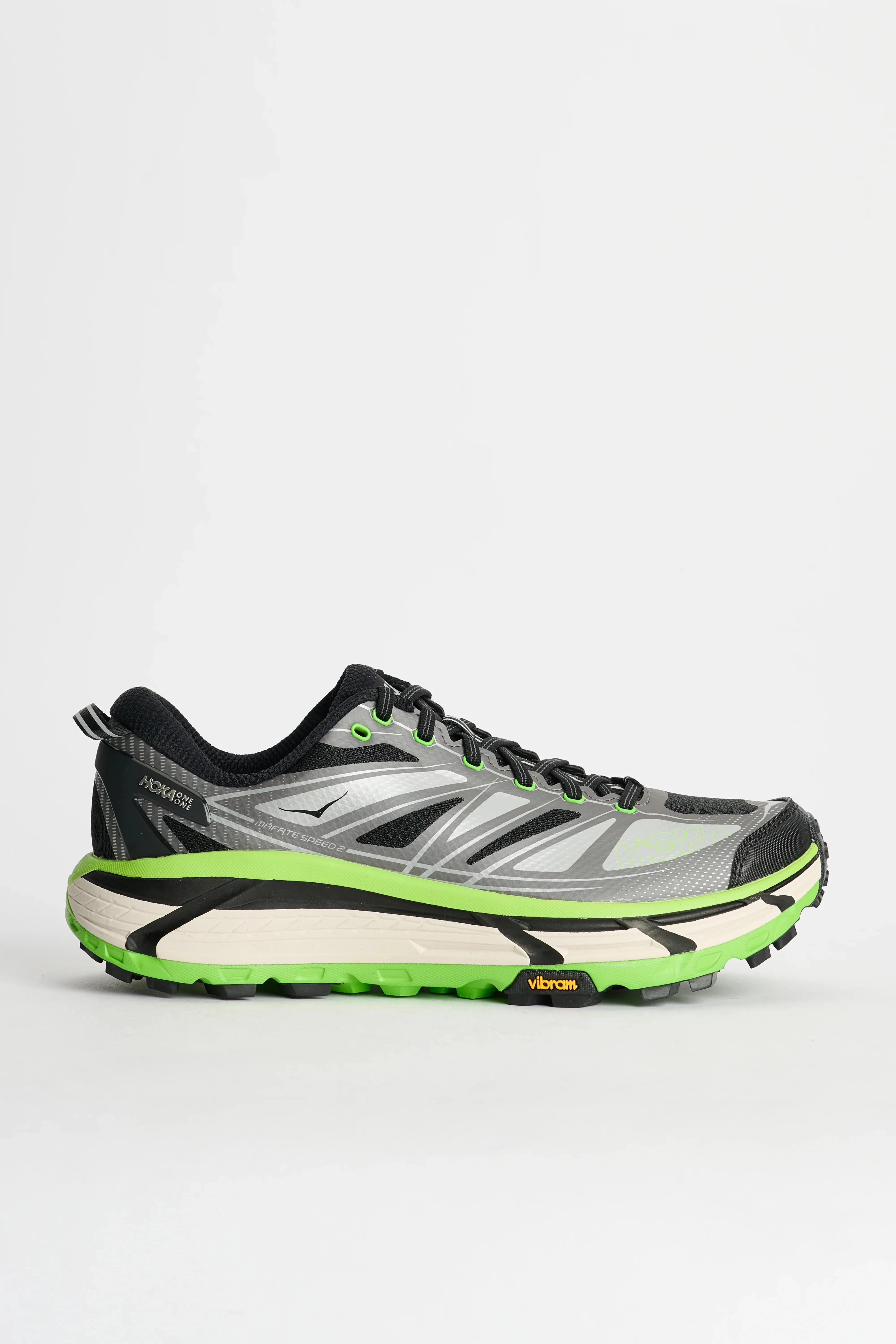 Zero Effort Test Hike mens hoka mafate speed 2 (black/green)