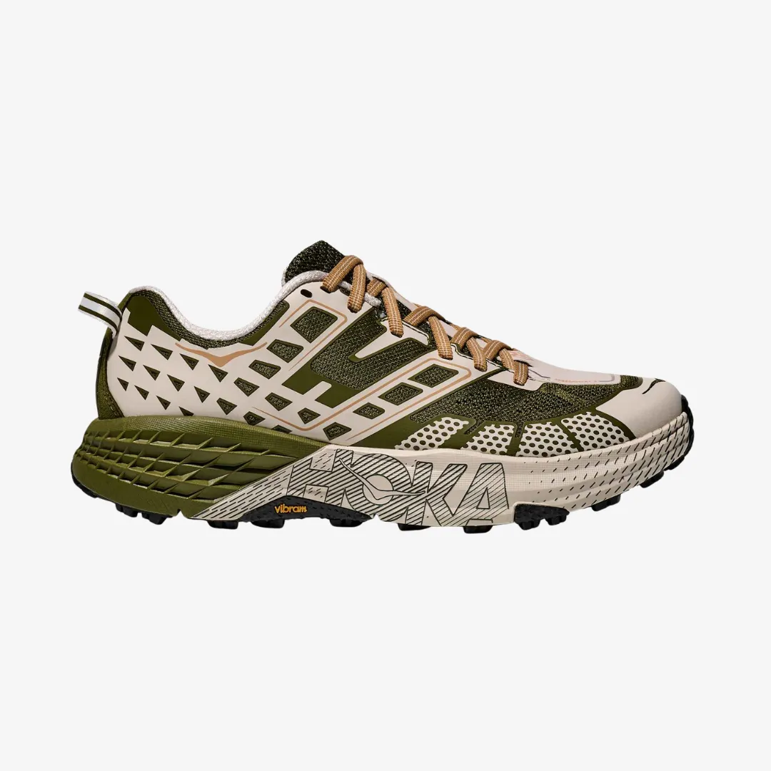 mens hoka speedgoat 2 (moss green/rose cream) Local Go Multi Directional Grip