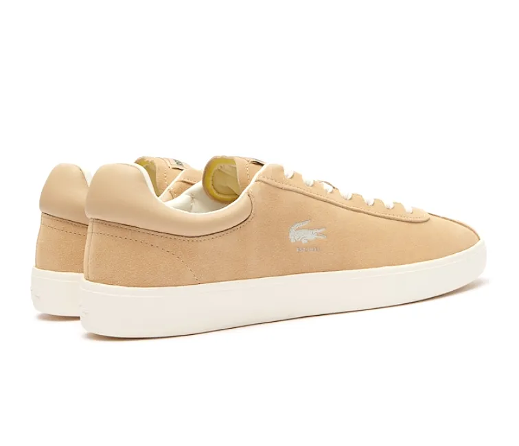 Cloud cushion Streamlined materials Men's Lacoste Baseshot 124 3 SMA (Light Brown/Off White)