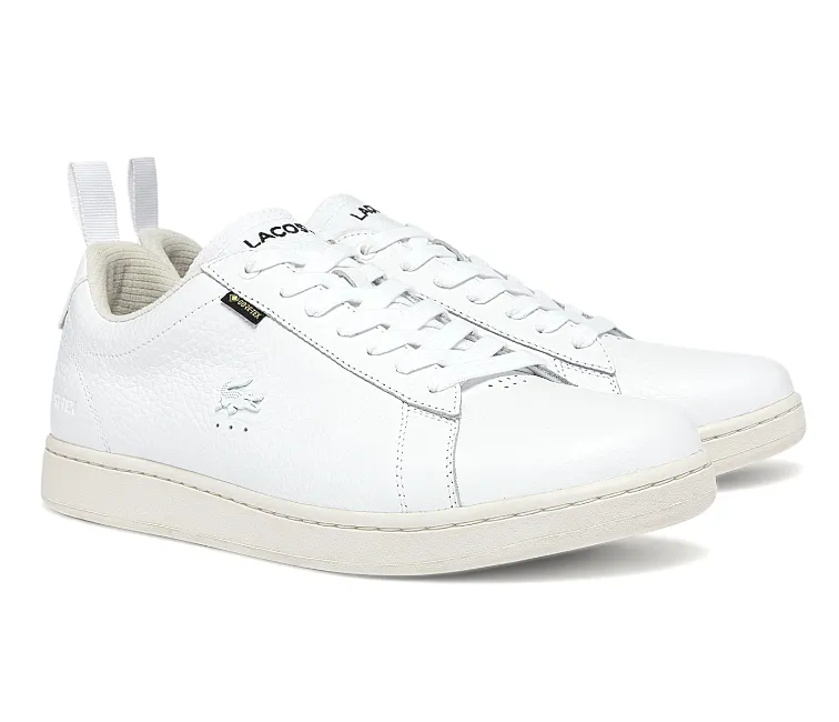 Men's Lacoste Carnaby Evo GTX 07221 SMA (White/Off White) Durable Ripstop Upper Supportive sole
