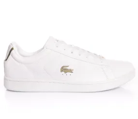 Men's Lacoste Carnaby Evo Leather 0721 3 SMA (White) Ankle Collar Padding Road Style