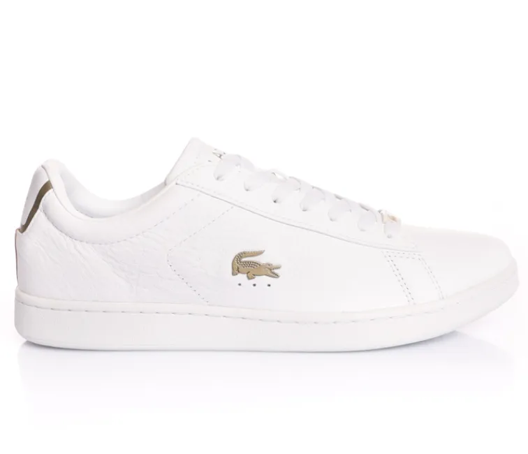 Men's Lacoste Carnaby Evo Leather 0721 3 SMA (White) Knit Surface Luxe sole