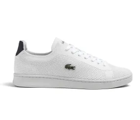 Men's Lacoste Carnaby Piquee 123 (White/Navy) Even Pressure All-Weather Performance
