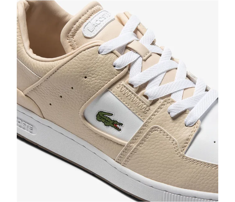 Men's Lacoste Court Cage 123 2 SMA (White/Gum) Rubber Traction Pattern Light Fabric