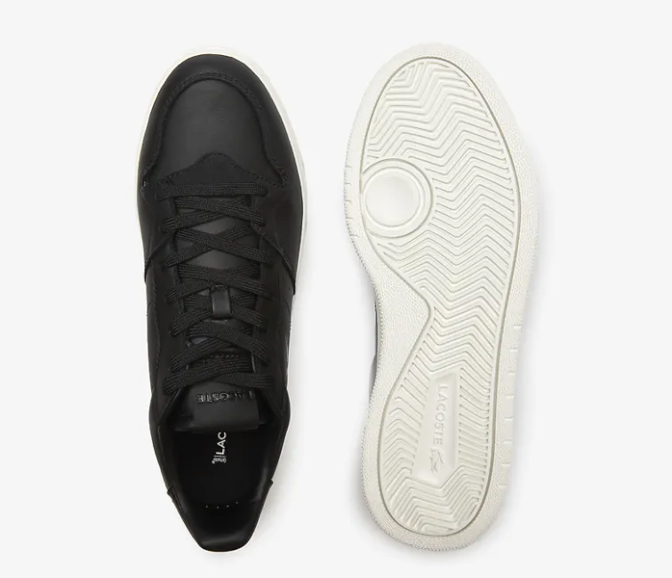 Tension Dispersing Outsole Men's Lacoste Court-Lisse 222 1 (Black/Off White)